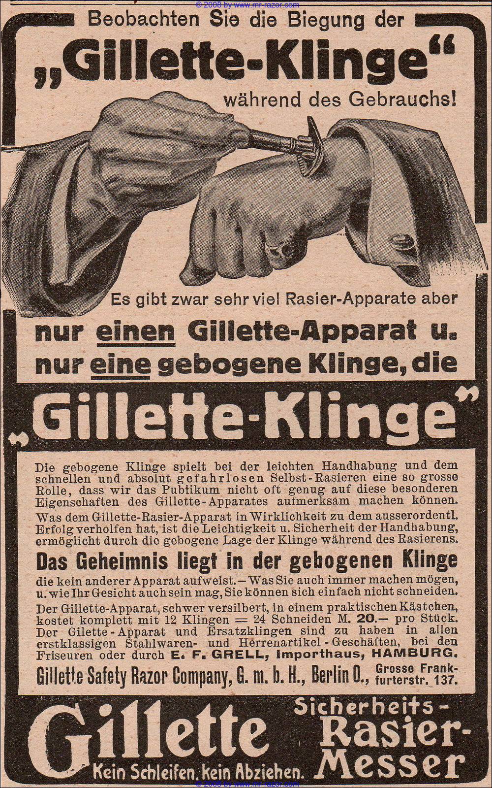 Gillette Timeline Badger & Blade